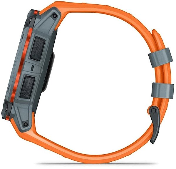Smart Watch Garmin Instinct 3 50mm Solar, szürke, narancs szíjjal ...