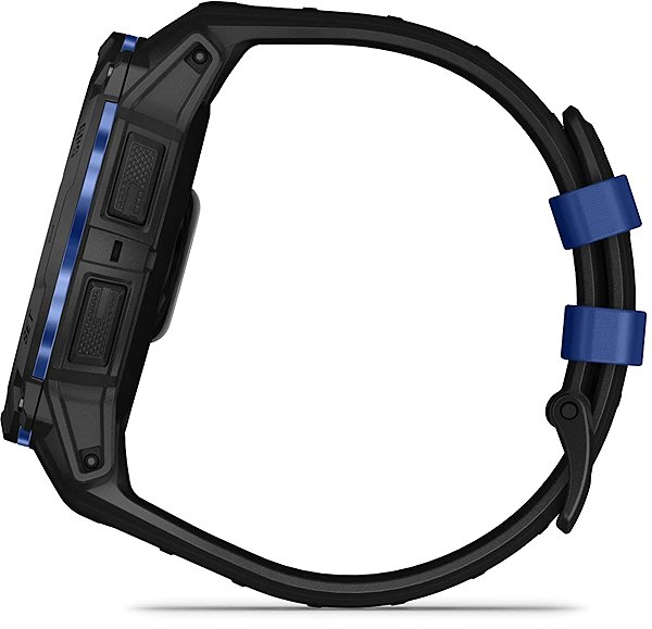Smart Watch Garmin Instinct 3 50mm AMOLED Black/Bolt Blue band ...