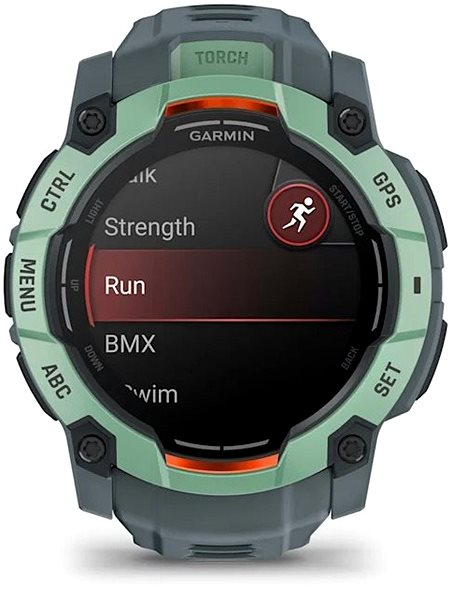 Smart Watch Garmin Instinct 3 50mm AMOLED, tropic, szürke szíjjal ...