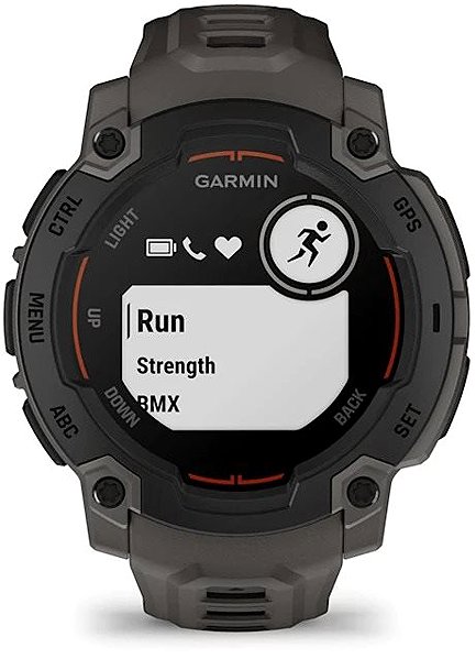 Smart Watch Garmin Instinct E 45mm, fekete, sötétszürke szíjjal ...