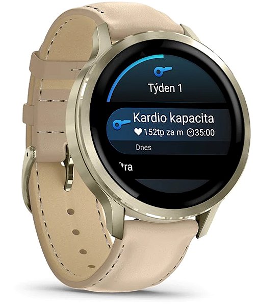 Smart Watch Garmin Venu 4 41mm Lunar Gold/LeatherBand ...
