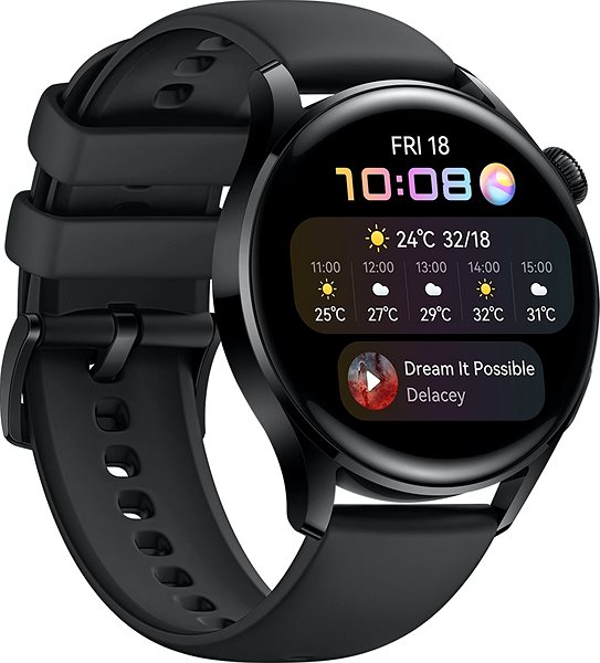 Smart Watch Huawei Watch 3 Black Lateral view