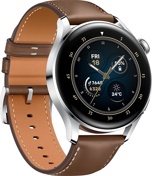 Smart Watch Huawei Watch 3 Brown Lateral view