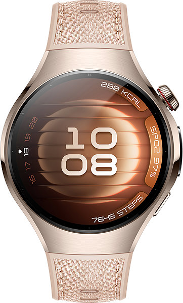 Smart Watch Huawei Watch 5 42mm LTE Gold with beige strap ...