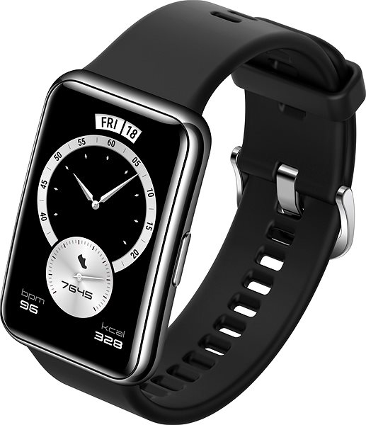 Smartwatch Huawei Watch Fit Elegant Black Seitlicher Anblick