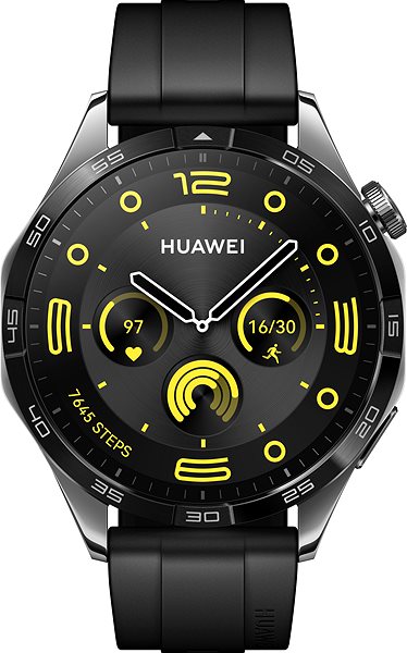 Smart hodinky Huawei Watch GT 4 46 mm Black Fluoroelastomer Strap ...