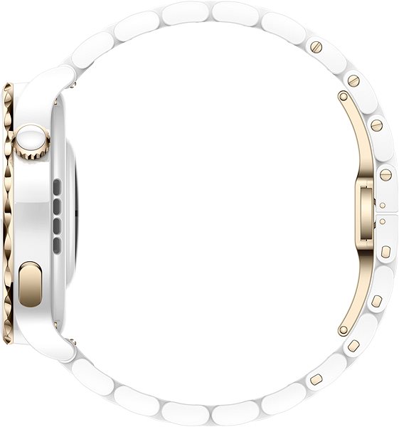 Smart Watch Huawei Watch GT 3 Pro 43 mm White Ceramic Strap Lateral view