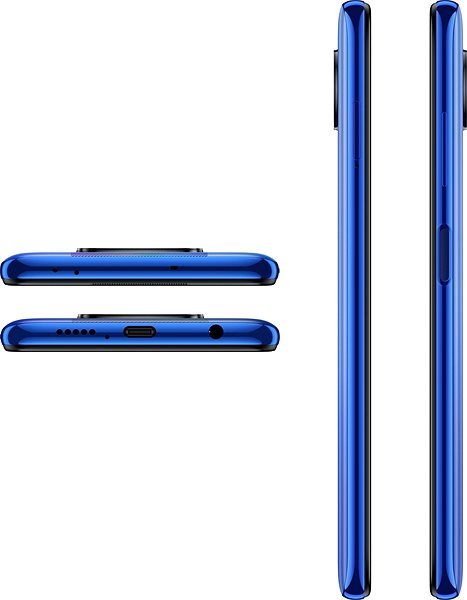 Mobile Phone POCO X3 Pro, 256GB, Blue Lateral view
