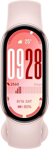 Xiaomi Smart Band 10 Mystic Rose fitness band.