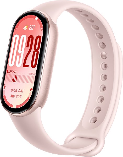 Xiaomi Smart Band 10 Mystic Rose fitness band.