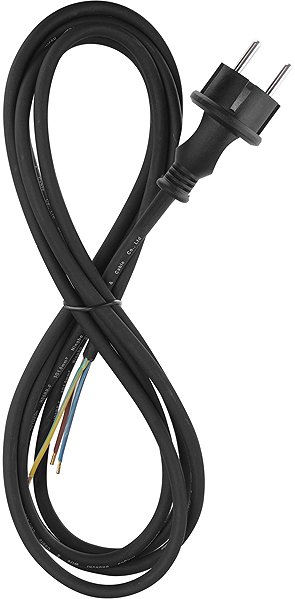 Stromkabel EMOS Flexo Gummikabel 3 × 1 mm2, 3 m, schwarz ...