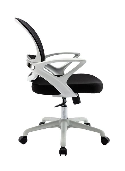 Office Chair HAWAJ C3211B Black and White Lateral view
