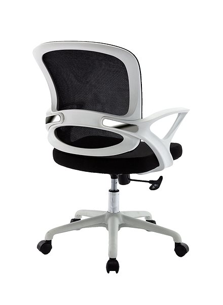 Kancelárska stolička HAWAJ C3211B čierno-biela Zadná strana