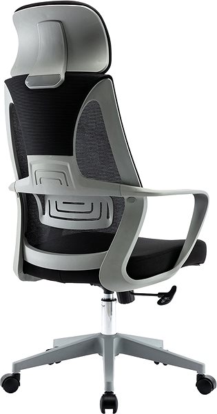 Kancelárska stolička HAWAJ C9011A čierno-sivá Bočný pohľad