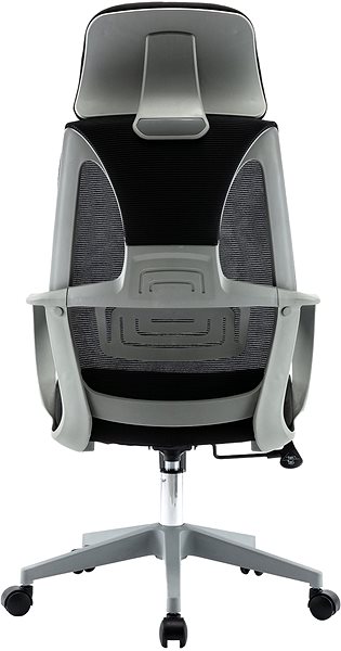 Kancelárska stolička HAWAJ C9011A čierno-sivá Zadná strana