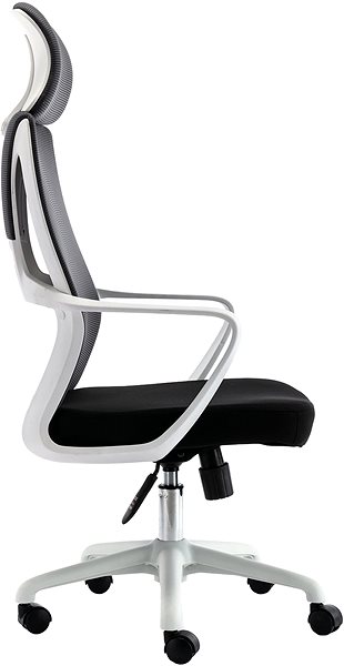 Irodai szék HAWAJ C9011A fekete-fehér Oldalnézet