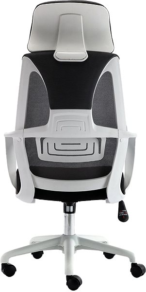 Kancelárska stolička HAWAJ C9011A čierno-biela Zadná strana