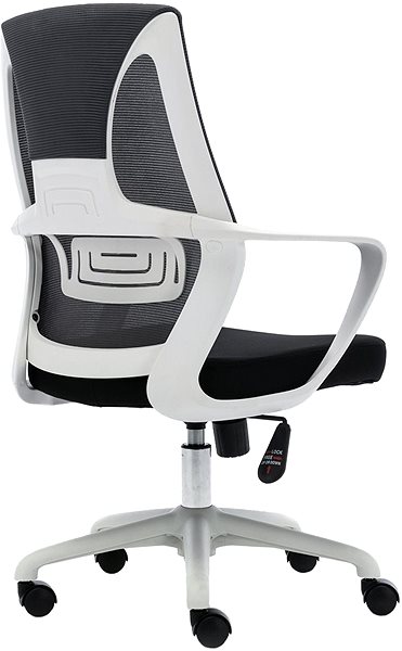 Kancelárska stolička HAWAJ C9011B čierno-biela Zadná strana