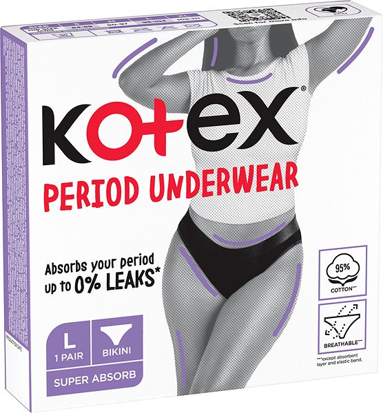 Menštruačné nohavičky KOTEX Period Underwear L ...