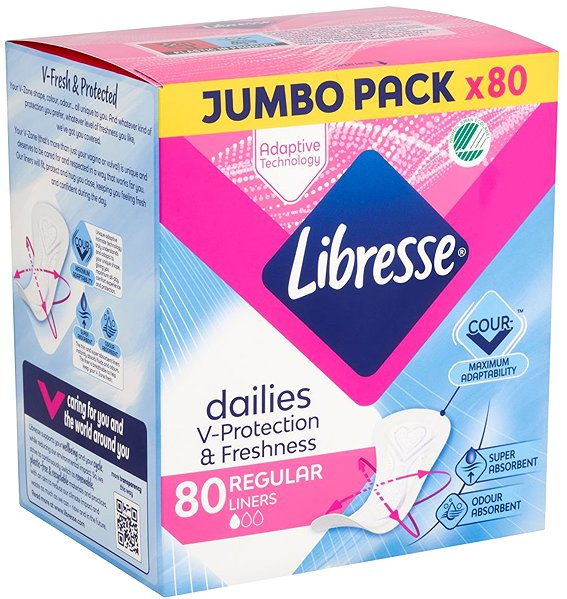 Slip Inserts LIBRESSE Dailies Fresh & Protect Regular 80 pcs .