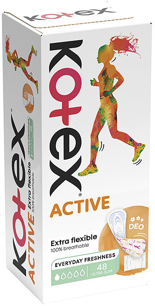 Slip inserts KOTEX Liners Active Deo 48 pcs .