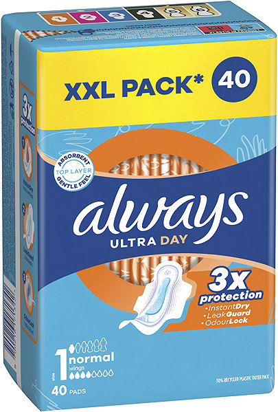 Menštruačné vložky ALWAYS Ultra Day Normal 40 ks ...