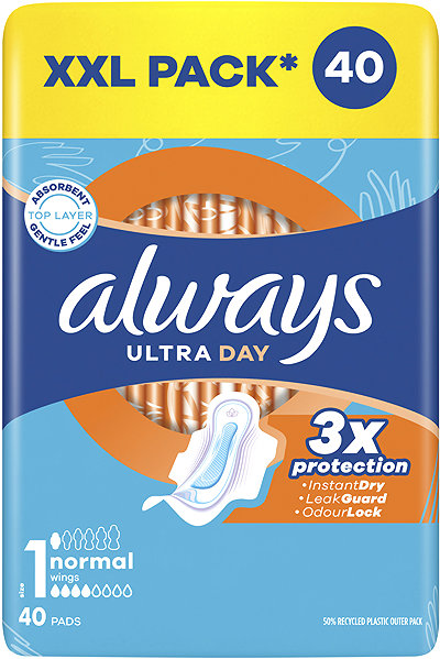 Menštruačné vložky ALWAYS Ultra Day Normal 40 ks ...