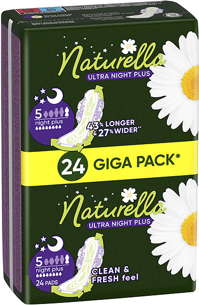 Egészségügyi betét NATURELLA Ultra Night Plus 24 darab ...