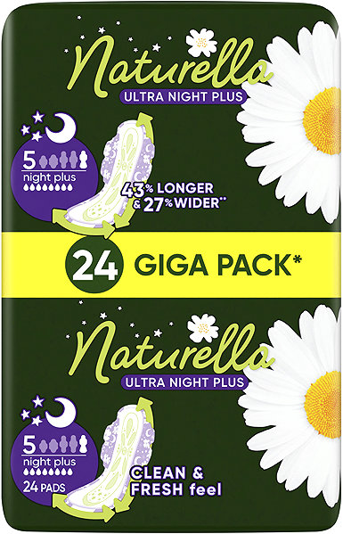 Egészségügyi betét NATURELLA Ultra Night Plus 24 darab ...