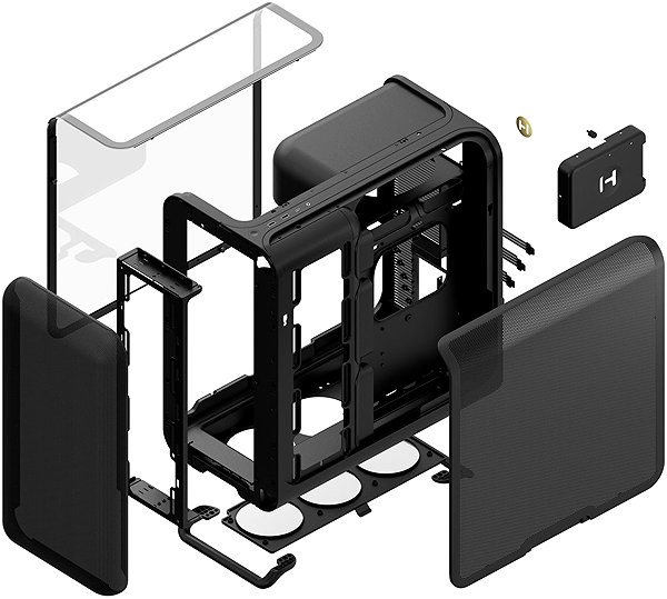 HYTE X50 Pitch Black PC case.