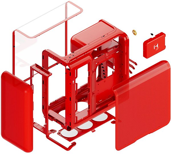 HYTE X50 Wild Cherry PC case.