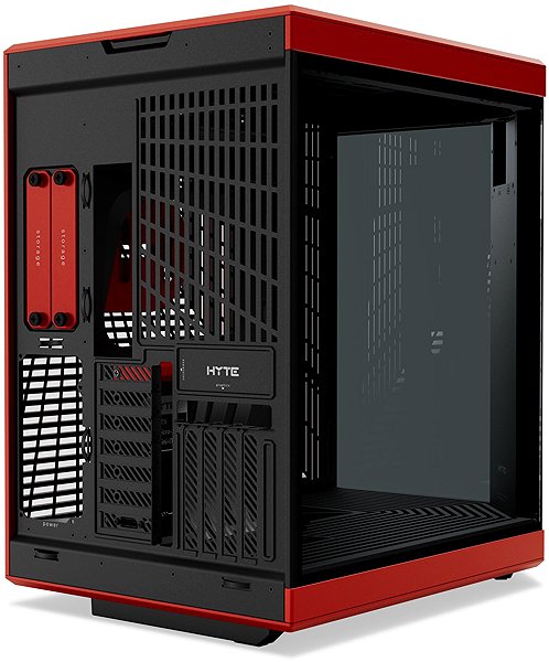 HYTE Y70 Touch Infinite Black Cherry PC case.