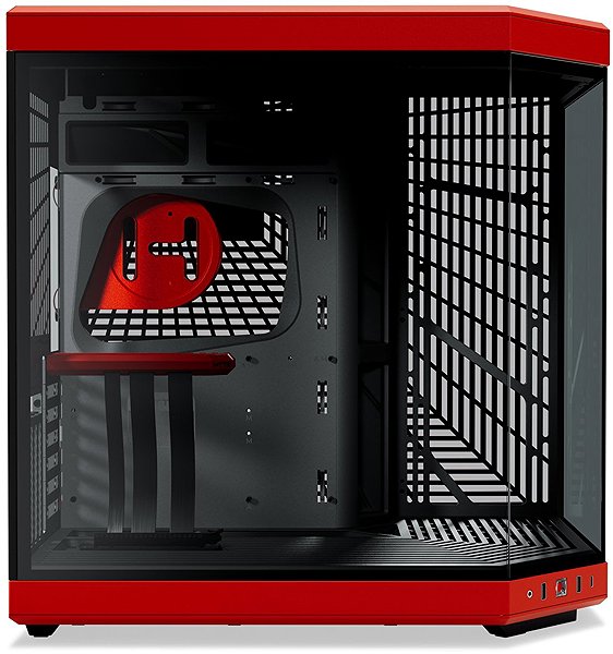HYTE Y70 Black Cherry PC case.