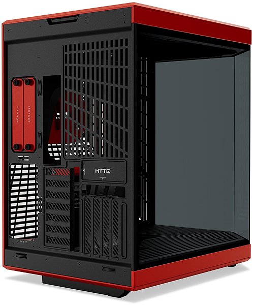 HYTE Y70 Black Cherry PC case.