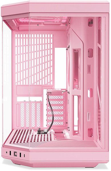 HYTE Y70 Strawberry Milk PC case.