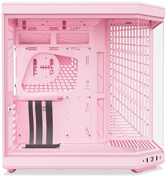 HYTE Y70 Strawberry Milk PC case.