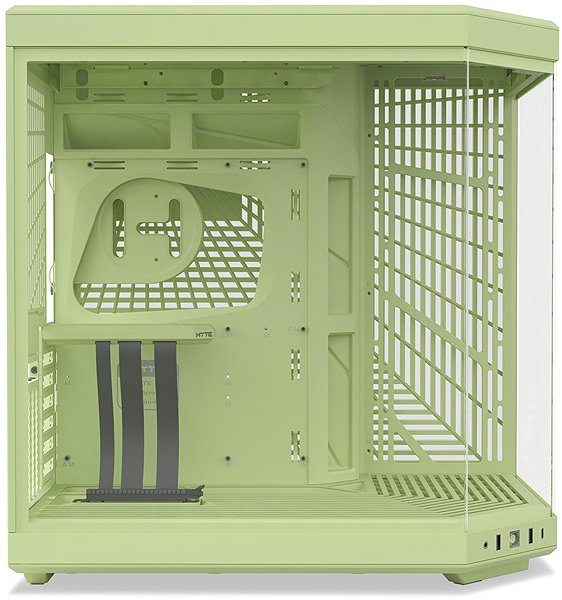 HYTE Y70 Matcha Milk PC case.