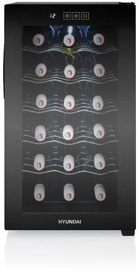 Wine Cooler HYUNDAI VIN18G thermoelectric Screen