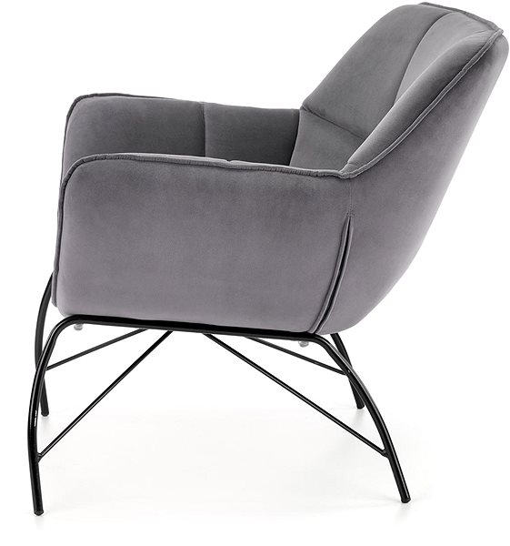 BELTON Armchair, Grey.