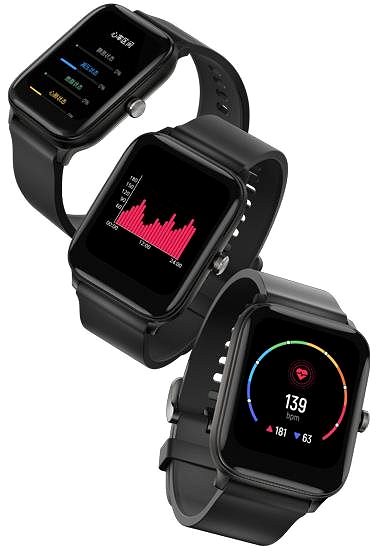Smart Watch Haylou GST LS09B Black Lateral view