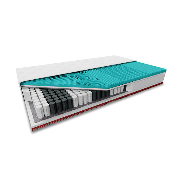 TEXTILOMANIE Antibacterial latex mattress 24cm 140×200cm, including mattress protector.