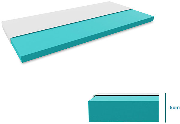 Mattress TEXTILOMANIE Crib mattress Basic white 60 × 120 cm, including mattress protector ...