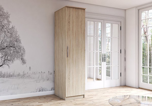 Nejlevnější nábytek GLOBIFERA 1D wardrobe, sonoma oak