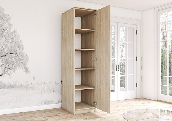 Nejlevnější nábytek GLOBIFERA 1D wardrobe, sonoma oak