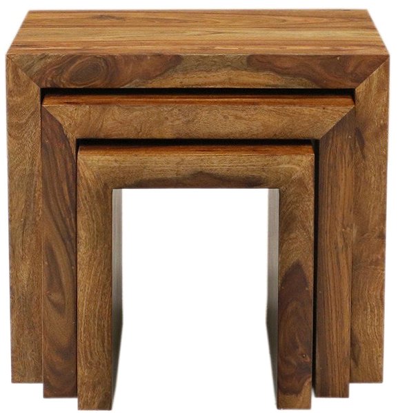 Odkladací stolík Raavi Odkladacie stolíky Amba 3 ks, natural ...