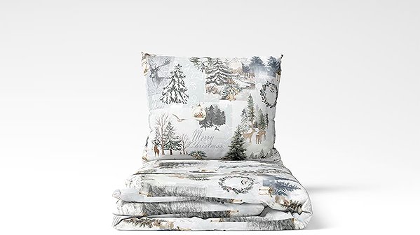 Kaptan cotton bedding newspaper 140×200, 70×90cm
