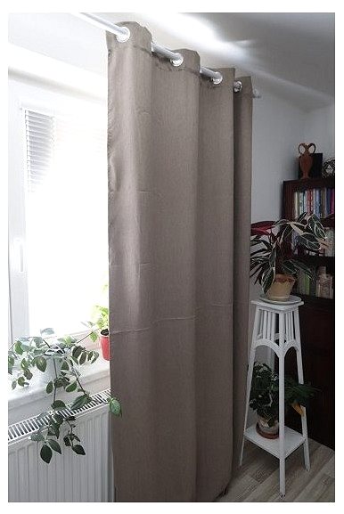 Závěs Home Elements Zatemňovací závěs 245 × 140 cm světle hnědý ...