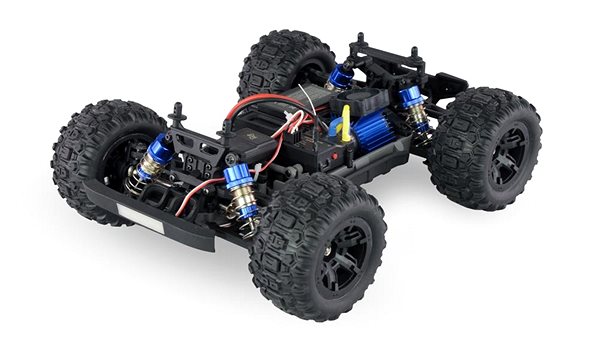 RC auto Amewi Hyper Go Monster Truck s GPS 4WD 1:16, RTR, brushed, modrý ...