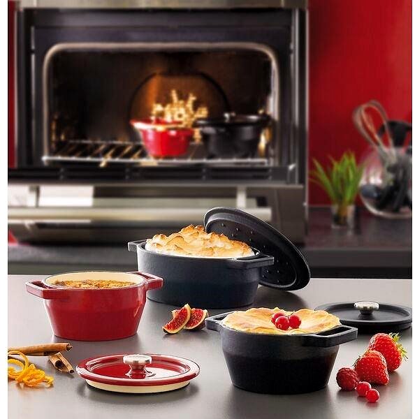 Pot Pyrex Slow Cook Casserole with lid 2,5 l, red ...