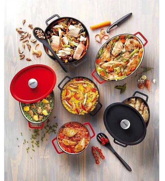 Pot Pyrex Slow Cook Casserole with lid 2,5 l, red ...